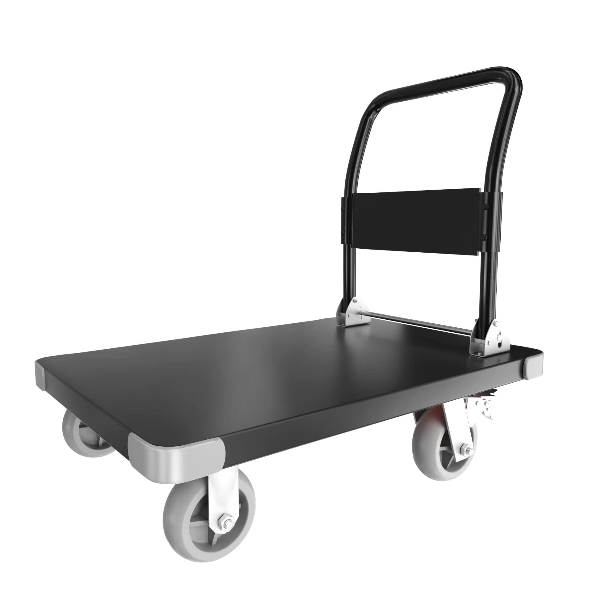 Buy Flat Platform Truck Heavy Duty Industrail Push Cart with 2000Lbs