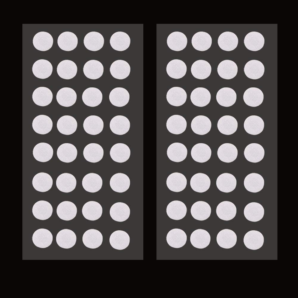 [64 pegatinas de papel de filtro sintético (20 mm de diámetro)]+[64 piezas de puertos de inyección autorreparables (20 mm de tope de goma)]