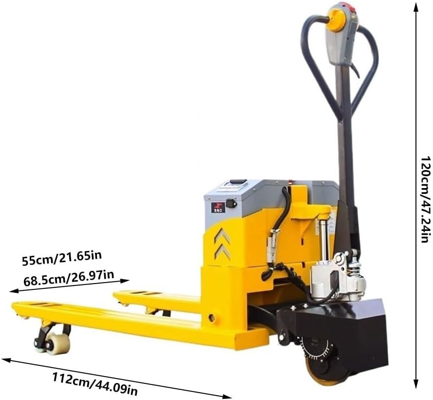 Easy Maneuverability Electric Pallet Jack Powered Lithium Battery Classic Truck 4400 lbs Capacity for Warehouse, Supermarket etc(55cm)