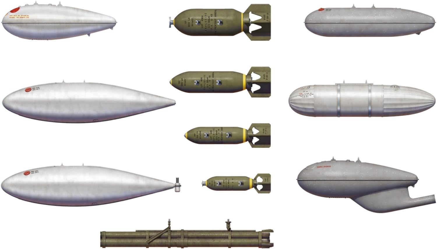Miniart 1:48 - US Fuel Drop Tanks and Bombs