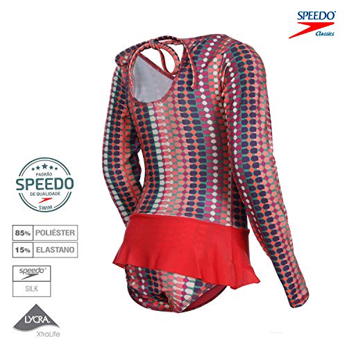 Speedo Kusama Maillot , Meninas, Roxo, 10