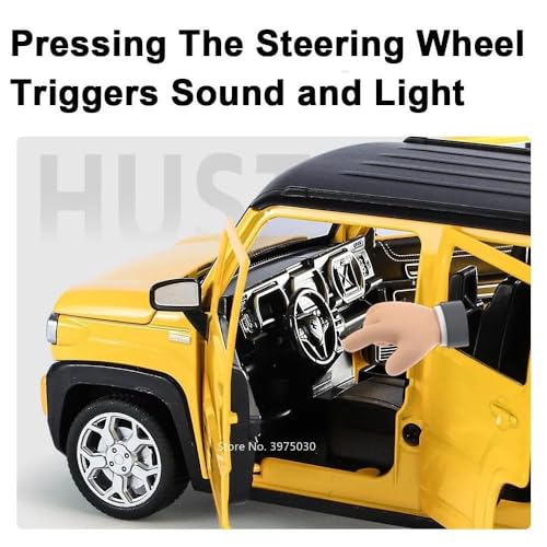 Image of Alokik Enterprise 1:22 Scale Suzuki Hustler Diecast Car Models Toys Metal Alloy 4 Openable Door and Sound & Light, Pull Back Toys Gifts for Boys Best Gift Car (Color As Per Stock)