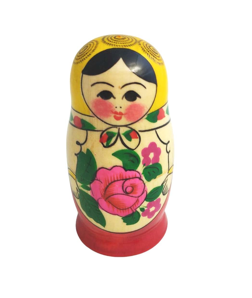 Semenovskaya Matriochka Babushka - Set di 4 bambole russe in legno, 9 cm, colore: Rospis