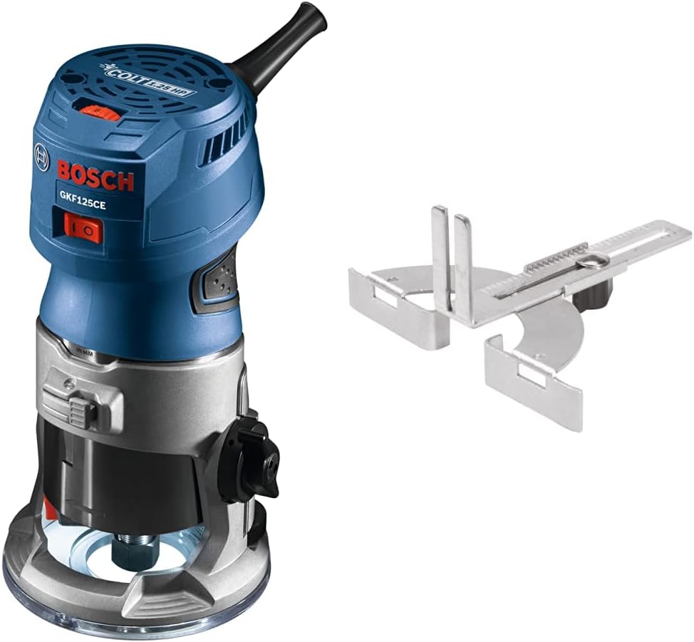 BOSCH GKF125CEN - Palm Router + Palm Router Edge Guide