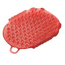 Roma Glitter Double Sided Massage Mitt, Red