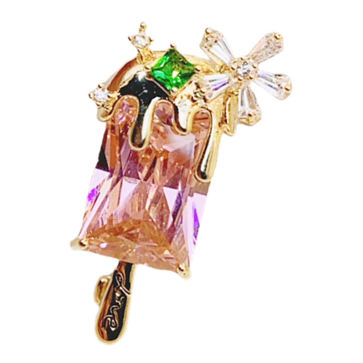 2st Kristall- -brosche Kupfer Broschen Kleidung Dekorative Broschen Schalbrosche Brosche Für Damen Kreative Brosche Damen Broschen Schmuck Brustnadel Aus Kupfer Diamant Schmücken
