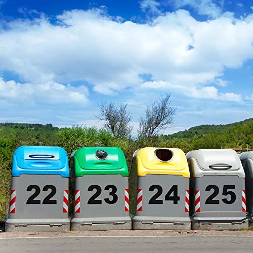Image of Outus 2 Sets Vinyl Number Stickers, Large Numbers, 6 Inch, Black