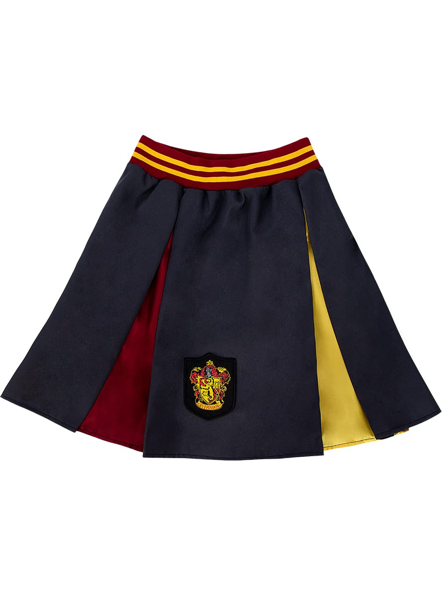 Funidelia | Jupe Gryffondor - Harry Potter pour femme Poudlard, Magiciens, Hogwarts - Déguisement pour Adultes et accessoires pour Halloween, carnaval et fêtes - Noir