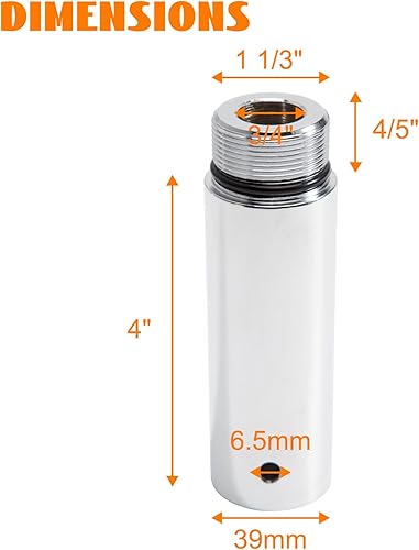 Miniatura 10 de Eumti Kit de extensión de tubo de horquilla de 1.535 in cromado compatible con Harley Davidson Sportster 883 1200 XL Dyna Glide y FXR