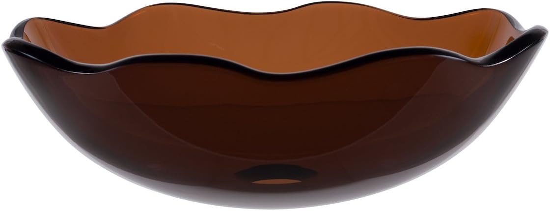 40% оƒƒ Dіѕсоunt Novatto FLORE Flower Shaped Glass Vessel Bathroom Sink