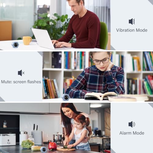 Image of Rotating Productivity Timer 5, 25, 10 30,60 Mins Preset Stopwatch, Desk Flip ProductivityTimer, ADHD Tool Hexagon, Vibration /Mute /Alarm, for Work, Study, Back to School, Kitchen, Blue