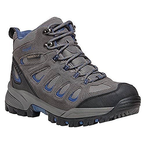 Propet Men's Ridge Walker Boot Grey/Blue 9 M (D) & Oxy Cleaner Bundle
