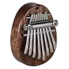 ZoneYan Mini-Kalimba, Daumenklavier für Anfänger, Kalimba transparentes Daumenklavier (Oval)