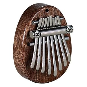 ZoneYan Mini-Kalimba, Daumenklavier für Anfänger, Kalimba transparentes Daumenklavier (Oval)