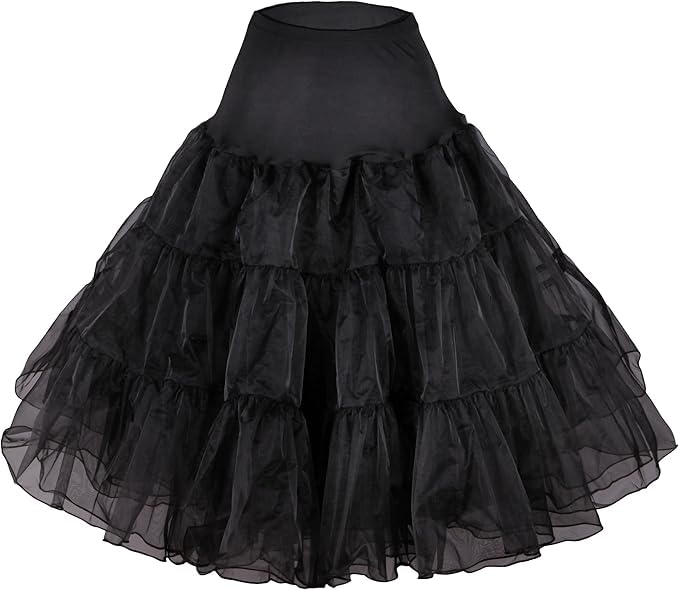 Jupon vintage Rockabilly contre les jupes plates, le volume 50s pour taille L/XL