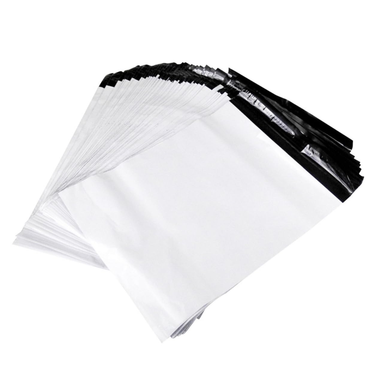 Sewroro 100pièces Enveloppe Postale Épaisse Plastique Sac Expédition Auto-agrèsable Sac Postal Résistant pour Messagerie Lot
