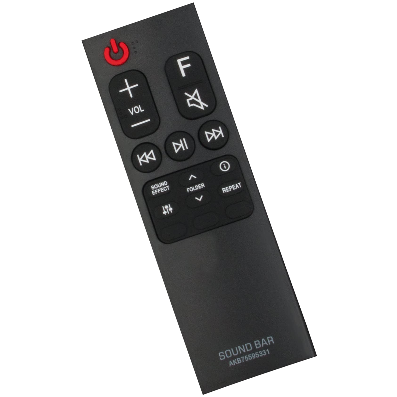 GOUYESHO Telecomando di ricambio AKB75595331 AKB75595361 per LG Soundbar SPJ4S SPJ4-S SLM4R SL4Y SL5Y SN5Y SN6Y SN7R SPN5BW SPN5B-W S65S3S SL6Y SL7Y