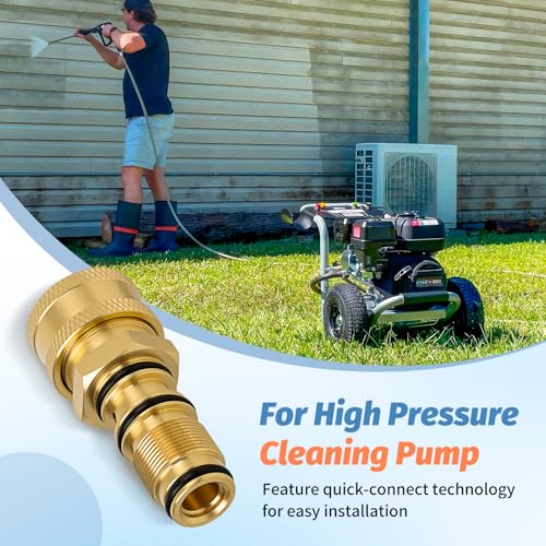7110331 Water Outlet Kit Replacement High Pressure Cleaning Pump, Compatible with Sim-pson AAA Pressure Washer Pumps 530006 530007 530010 530012 5300038 530039, 3/8\" Quick Connect - Thumbnail 4