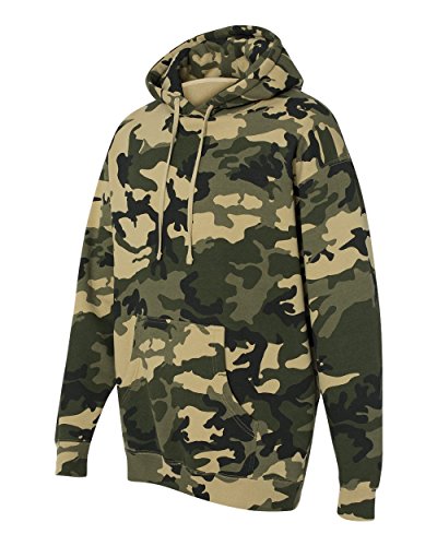 Independent Trading Co ITC Mens Hooded Pullover Sweatshirt IND4000, Army Camo, X-Large2