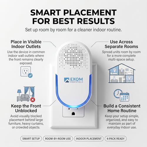 Image of QUA-D30, Pest Repeller Wall Plug-in Most Effective Than Repellents - Get Rid of - Rodents, Squirrels, Mice, Rats, Bats, Roaches, Ants, Spiders, Bed Bugs(4 Pack)