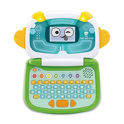 VTech - Clic, Mon Ami l'Ordi, Ordinateur Éducatif Pour Enfant, Jouet Enfant - 3/6 ans - Version FR
