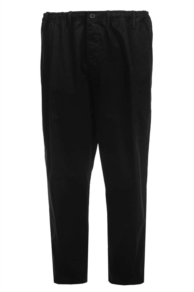 Espionage Mens Big Size Cotton Twill Plain Rugby Style Black Trousers (053)