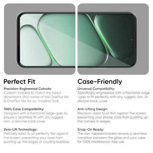 Image of POPIO Military-Grade Gorilla Tempered Glass for OnePlus N6 / N6x | 9H Hardness, Edge-to-Edge, Bubble-Free