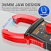 Multimeter with Clamp Meter NCV, Backlight, AC/DC Voltage/Current, Capacitance, Resistance, Diode, Continuity, Frequency Tests, Includes Case for Home & Automotive Use