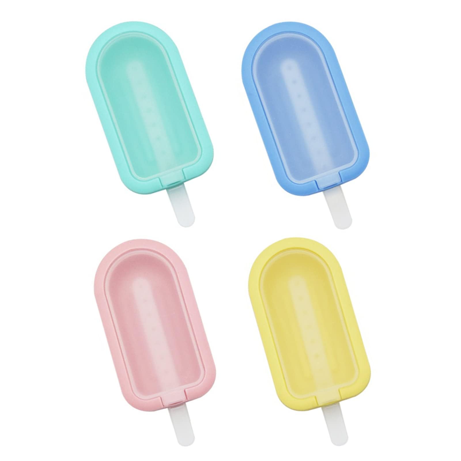 Silicone Popsicle Mold with Stick, 75ml BPA-Free Ice Pop Maker, Easy Release Reusable Freezer Pop Molds for Kids & Adults, Dishwasher Safe