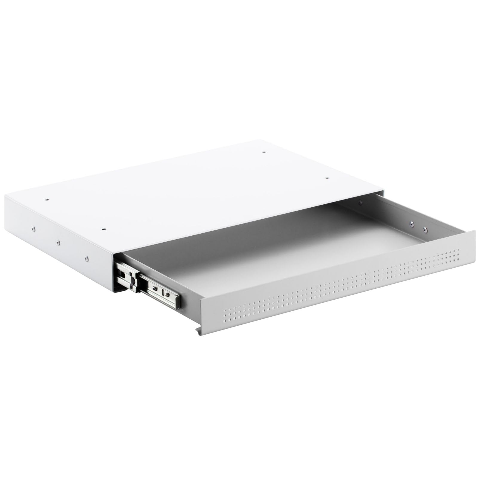 CAVO Cassetto portadocumenti in acciaio 410 x 272 mm bianco, cassetto da tavolo sottopiano