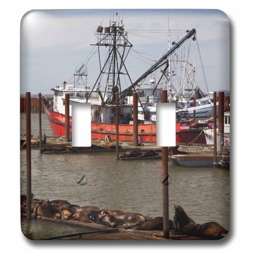 3dRose USA Oregon Astoria Fishing & Sail Boats Toggle Switch