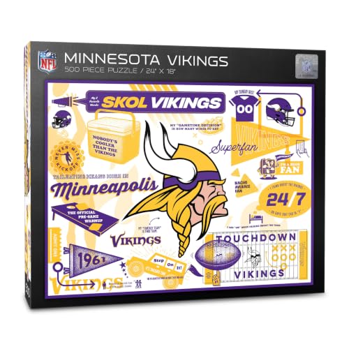 YouTheFan NFL Minnesota Vikings Scrapbook Puzzle