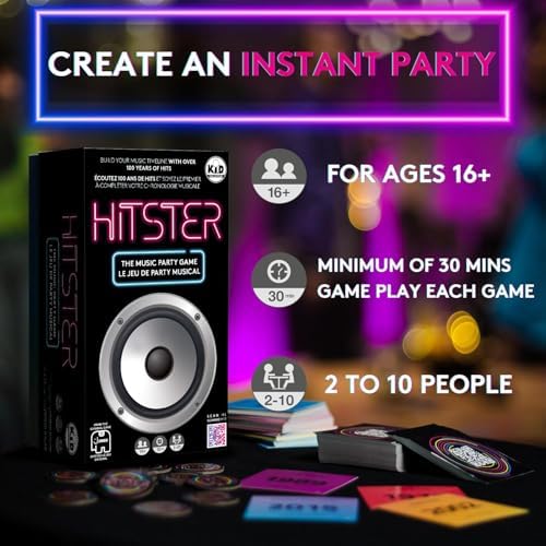 HITSTER - The Ultimate Music Trivia Party Game for Adults and Families - All-Time Playlist with The Greatest Hits - 2 to 10 Players Ages 16+ — view 2