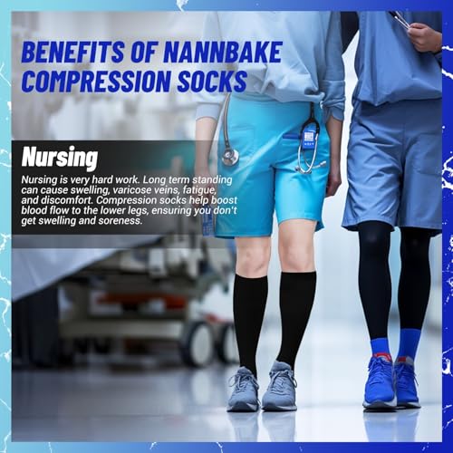 3 Pairs Compression Socks for Women & Men 15-20 mmHg,Best Support for Cycling Athletic Hiking Running4