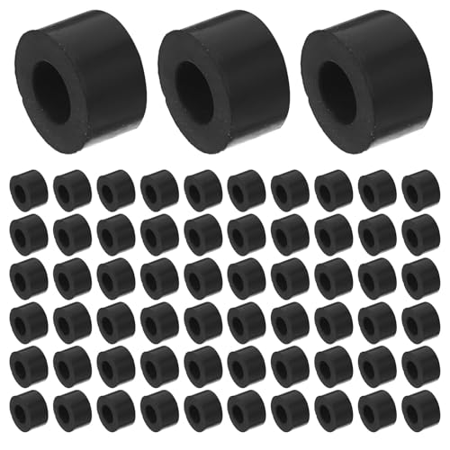 ROMISBABA 20pcs Rubber Vibration Dampers Od X Thick O Shape Washers Shock Absorbing Isolators for Machinery Bolts Vibration Isolation Pads Black