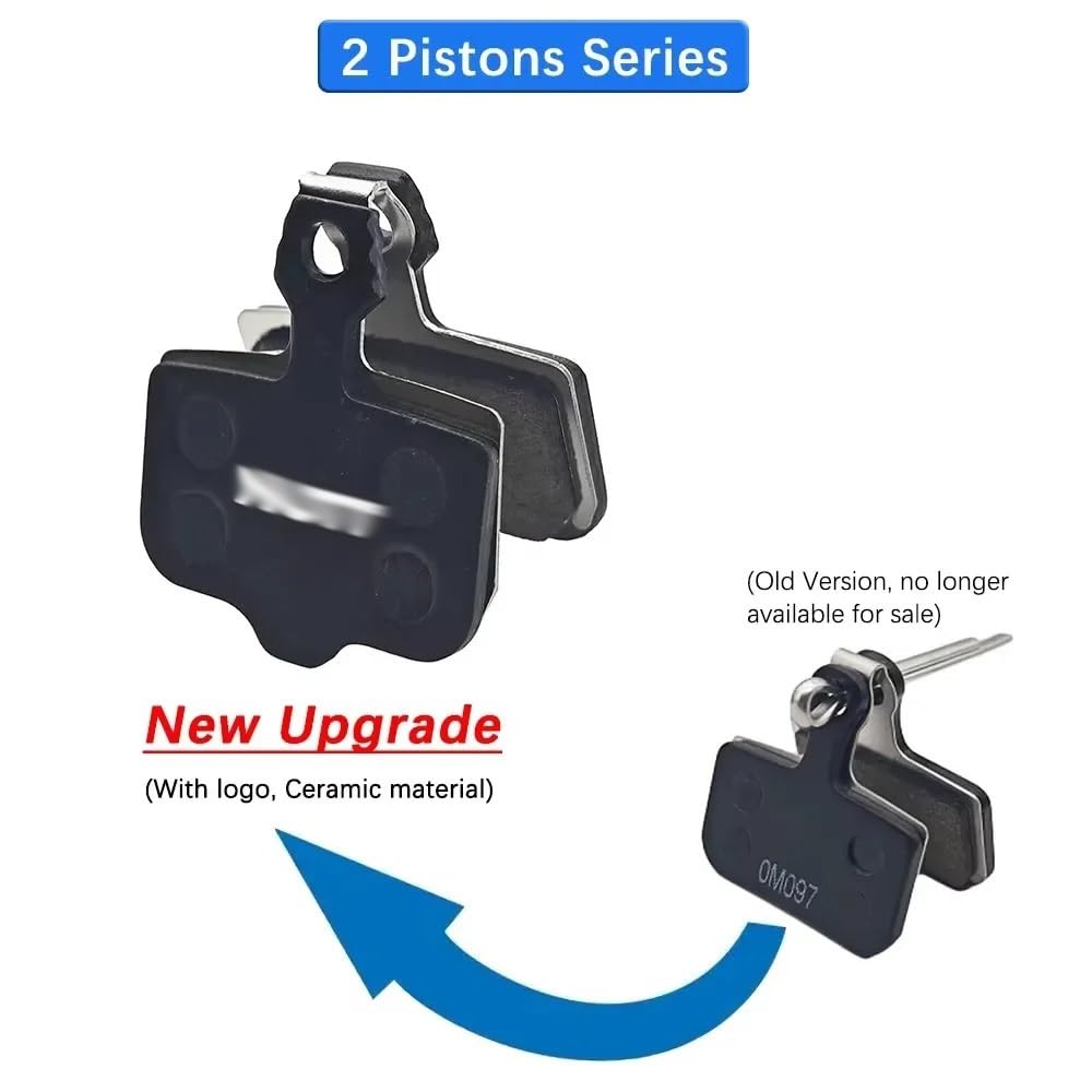 Pastillas de Freno de A5-D de Y-5 de 2/4 pistones, Freno de Disco hidráulico de cerámica for Piezas de Pinza de Patinete eléctrico e-Bike(4-Pistons 8 Pairs)
