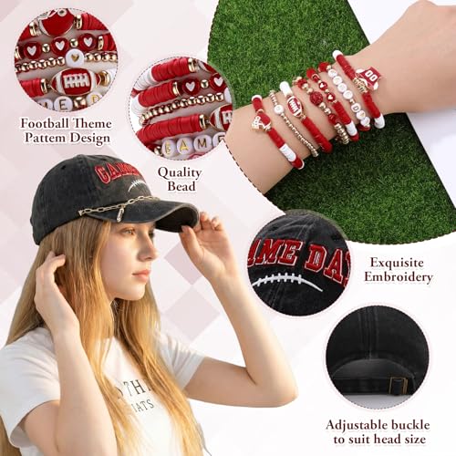Set de accesorios para gorro de fútbol de día de juego miniatura 3