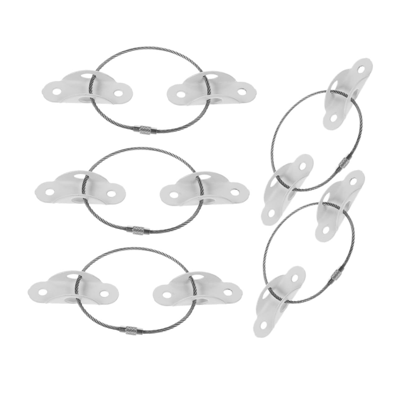 BESTonZON Sturdy Furniture Anchor Set 5 Pieces Wall-mounted Safety Straps for Dresser Cabinet Bookshelf Proofing Essentials