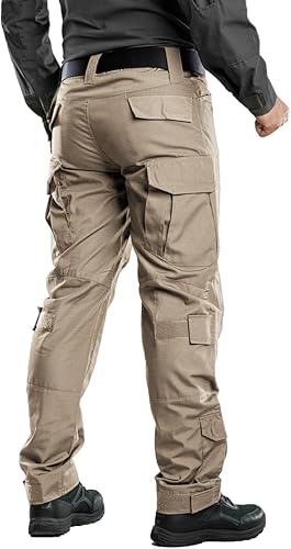 Miniatura 5 de TRGPSG Men's Hiking Pants Casual Cargo Pants Camo Work Tactical Pants with Multi Pocket