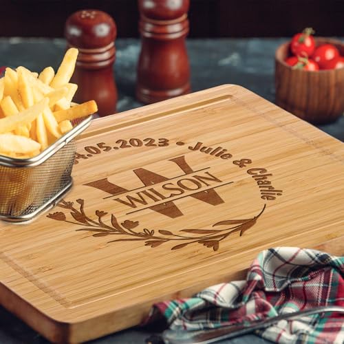 Tabla de cortar rectangular personalizada de bambú miniatura 5
