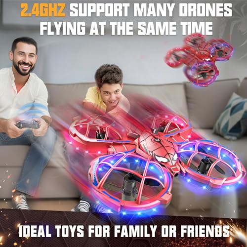BEZGAR Mini Drone Easy to fly Beginner, LED Remote Control Drones, RC Quadcopter with Auto Hovering, 3 Speed Mode, 360° Flips Stunt, Headless Mode, Obstacle Avoidance, Birthday Gifts for Kids 8-12 - Image 3