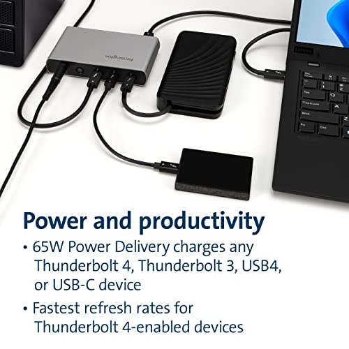 Image of Kensington SD2600T Thunderbolt 4 Hub, Dual 4K, 65W PD - Mac and Windows (K34036NA)