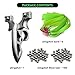 HANDBAIGE HBG Professional Stainless Steel Slingshot with Sight for Adults High Velocity Slingshot Hunting Slingshot Set with 100 Ammo Balls and 6 Rubber Bands for Outdoor Shooting Practice