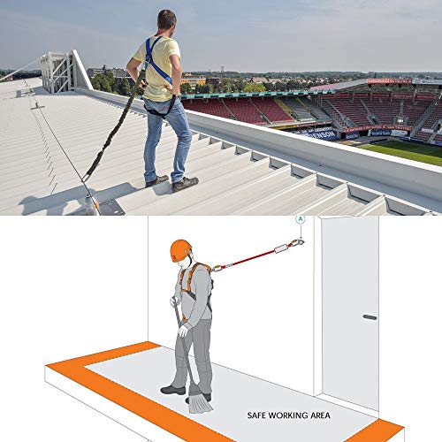 X XBEN Safety Harnesses with Fall Protection Lanyards, Full Body