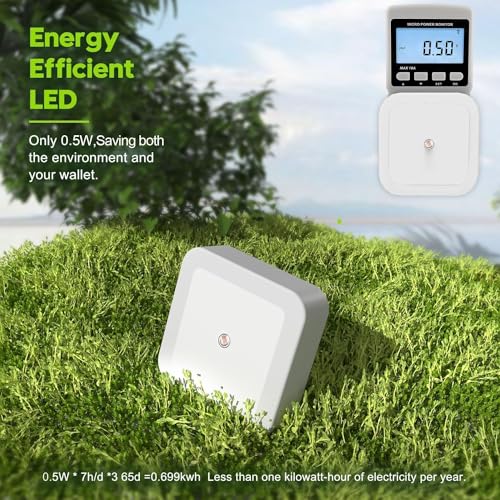 Image of Night Lamp Night Lamp Sensor Light For Bedroom Bed Side Home | Smart Automatic ON /Off Dim LED Lights | Energy Saving 0.5W Lamp | Long Life For Hallway, Stairs, Kitchen, Bathroom (6PC WHITE)