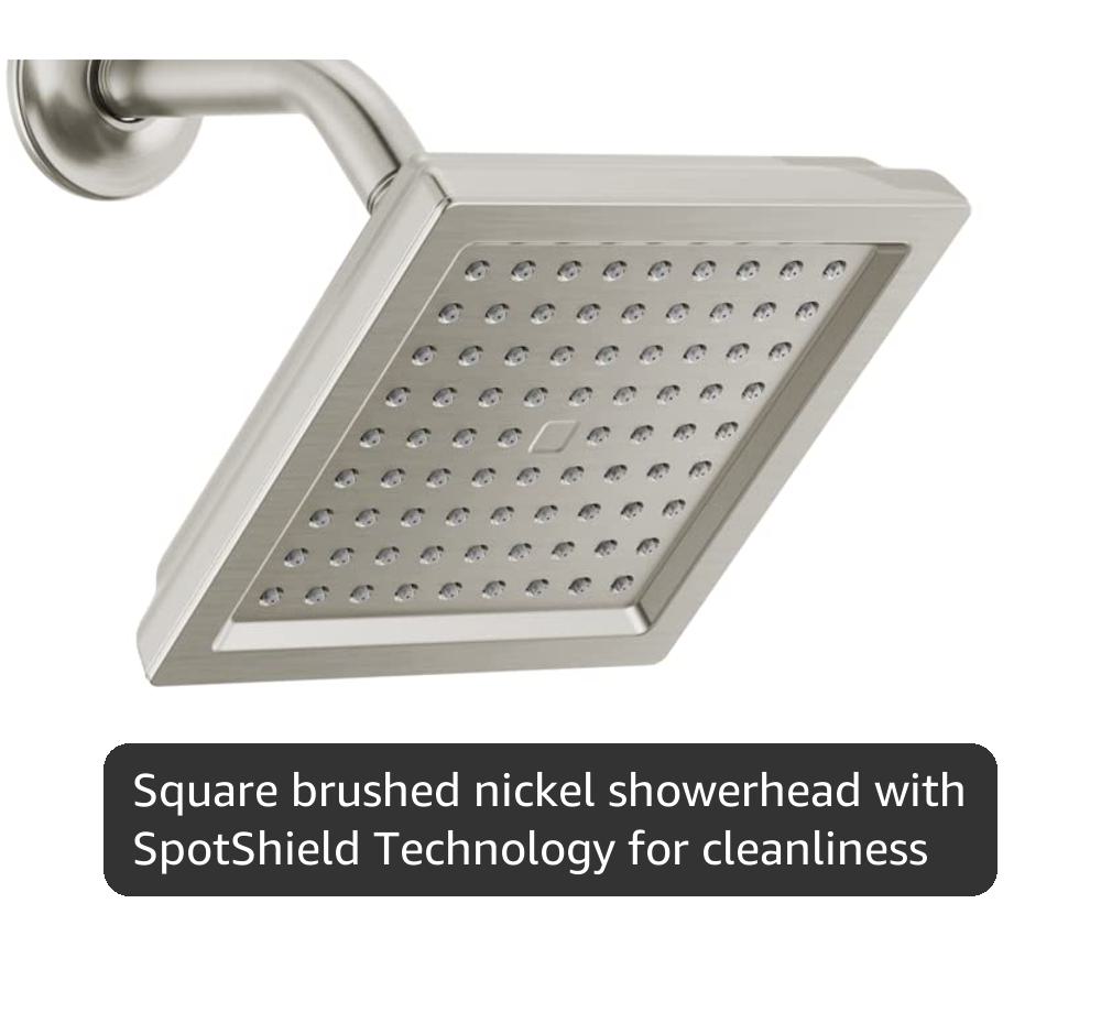 TAGLIATORE ジレ Delta Geist 14 Series Square Bathtub and Shower Faucet Set
