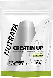 Creatina Nutrata 500g refil Pura 100% Monohidratada, Micronizada 200 Mesh, Sabor Neutro, 500g, Suplemento Alimentar em Pó
