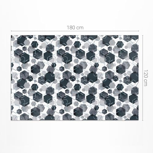 Tapis PVC maison deco rectangle résistant entretien facile 120x180 - 3