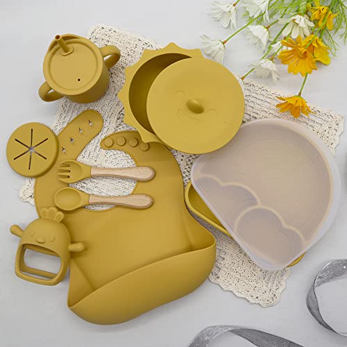 Complete Silicone Toddler & Baby Feeding Set with Stay-Put Suction