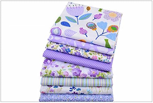 8pcs/lot, Twill Cotton Fabric Patchwork Floral Tissue Cloth Of Handmade DIY Quilting Sewing Baby&Children Sheets Dress Material